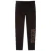Moschino Kid-Teen Black Viscose Jersey Leggings