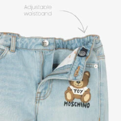 Moschino Kid-Teen Blue Denim Teddy Logo Jeans -Deals Whimsy Collection Store moschino blue denim teddy logo jeans 476654 a59d239bb94fc4130f7fe935a6ae9ea3bde0f67f