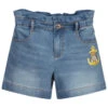 Moschino Kid-Teen Blue Jersey Teddy Bear Shorts
