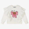 Moschino Baby Girls Ivory Ruffle Sweatshirt