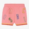 Moschino Kid-Teen Girls Pink Cotton Embrodered Logo Shorts
