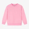 Moschino Kid-Teen Girls Pink Cotton Logo Sweatshirt