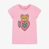 Moschino Kid-Teen Girls Pink Teddy Bear T-Shirt