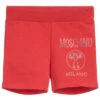 Moschino Baby Girls Red Cotton Shorts