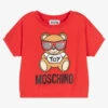 Moschino Kid-Teen Girls Red Cotton T-Shirt