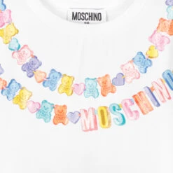 Moschino Kid-Teen Girls White Cotton T-Shirt -Deals Whimsy Collection Store moschino girls white cotton t shirt 443290 f6d85beafedab3765d596de8881c34977ef94160