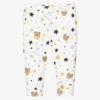 Moschino Baby Ivory Cotton Baby Leggings