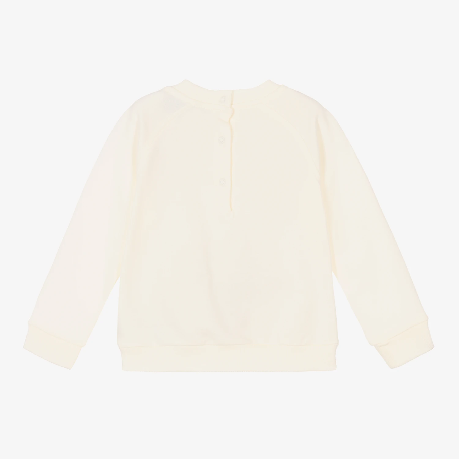 Moschino Baby Ivory Teddy Logo Sweatshirt 2 Moschino Baby Ivory Teddy Logo Sweatshirt - Image 2