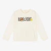 Moschino Baby Ivory Teddy Logo Sweatshirt