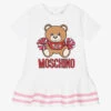 Moschino Baby White Teddy Cheerleader Dress