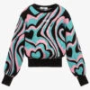 MSGM Girls Black Wool Sweater