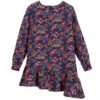 MSGM Girls Blue Floral Crêpe Dress