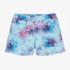 MSGM Girls Blue Tie Dye Shorts