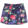 MSGM Girls Floral Velvet Skirt