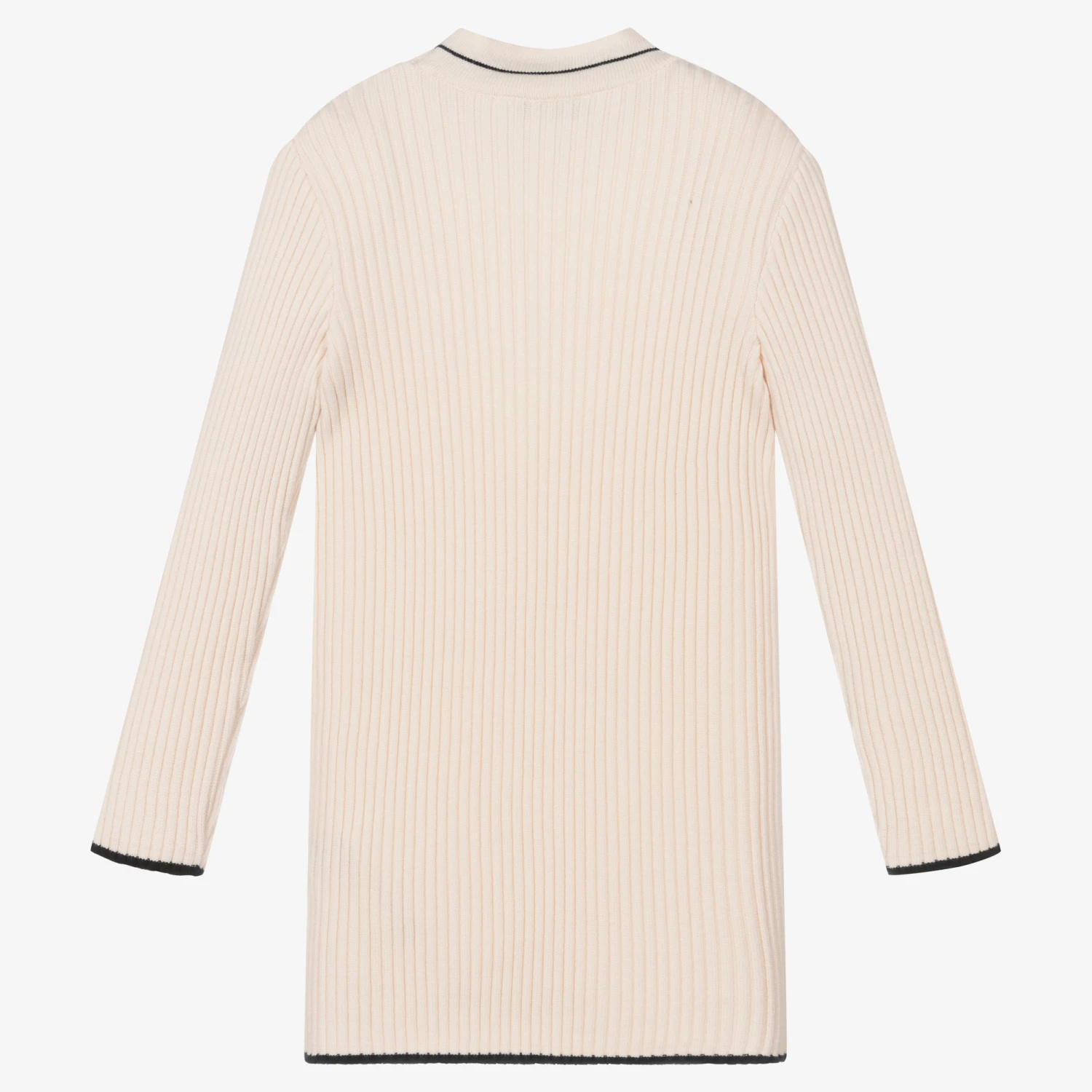MSGM Girls Ivory Knitted Dress 2 MSGM Girls Ivory Knitted Dress - Image 2