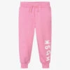 MSGM Girls Pink Cotton Joggers