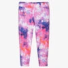 MSGM Girls Pink Tie Dye Leggings