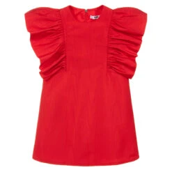 MSGM Girls Red Dress