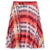 MSGM Girls Red Pleated Skirt