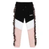 MSGM Pink & Black Cotton Joggers