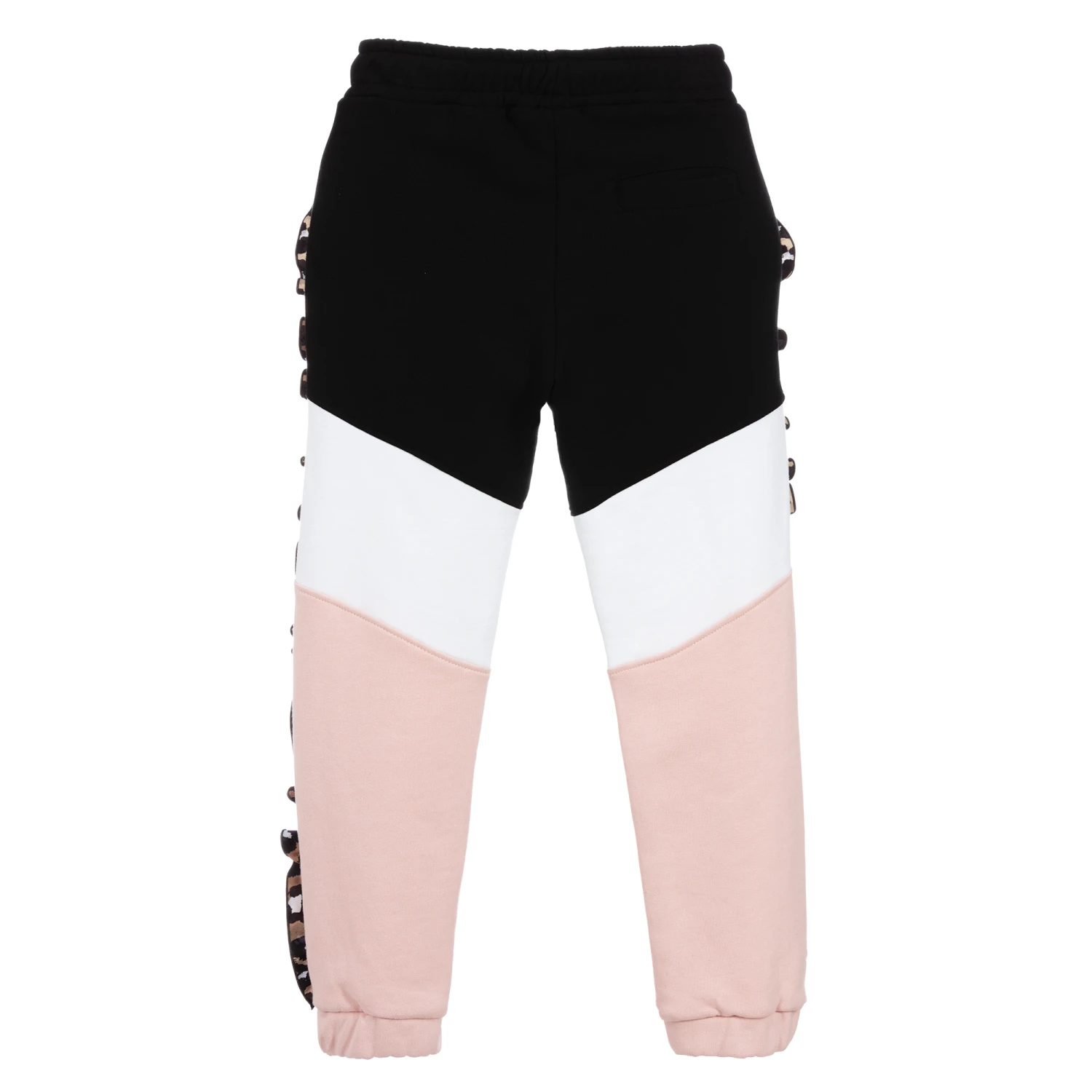 MSGM Pink & Black Cotton Joggers 2 MSGM Pink & Black Cotton Joggers - Image 2