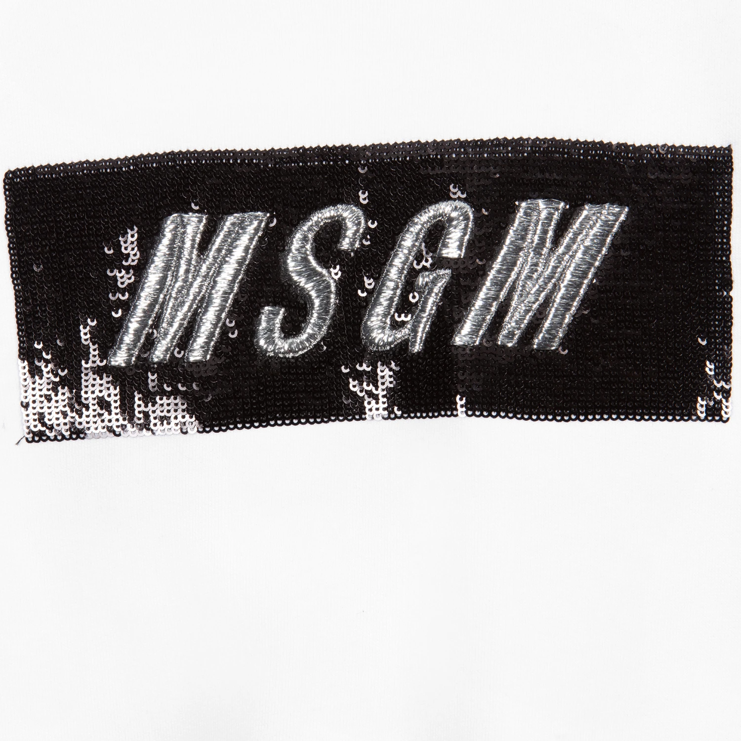 MSGM White Cotton Logo Sweatshirt 4 MSGM White Cotton Logo Sweatshirt - Image 4