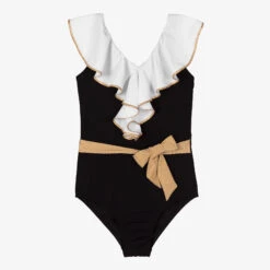 Nessi Byrd Black & White Swimsuit (UV50)
