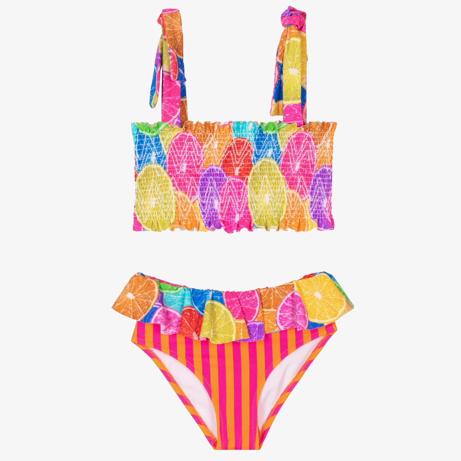 Nessi Byrd Girls Orange & Pink Lemon Bikini (UV50) 1 Nessi Byrd Girls Orange & Pink Lemon Bikini (UV50)