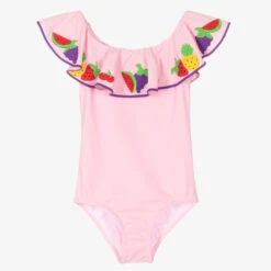 Nessi Byrd Girls Pink Swimsuit (UV50)
