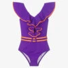 Nessi Byrd Girls Purple Swimsuit (UV50)