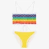 Nessi Byrd Girls Yellow Crochet Bikini