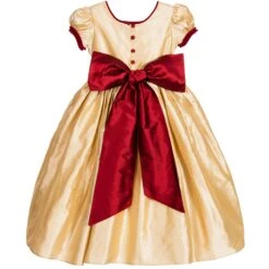 Nicki Macfarlane Girls Gold & Red Silk Dress -Deals Whimsy Collection Store nicki macfarlane girls gold red silk dress 133793 9171035c37c5dc7f6d17fd19d42e0b151d714832
