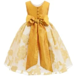 Nicki Macfarlane Gold & Ivory Silk Dress & Sash -Deals Whimsy Collection Store nicki macfarlane gold ivory silk dress sash 103730 dd1c9cbcc53418dc0a31311d411c8ad2651d2afa