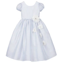Nicki Macfarlane Pale Blue Silk Organza Dress