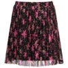 NIK&NIK Black & Pink Floral Mesh Skirt