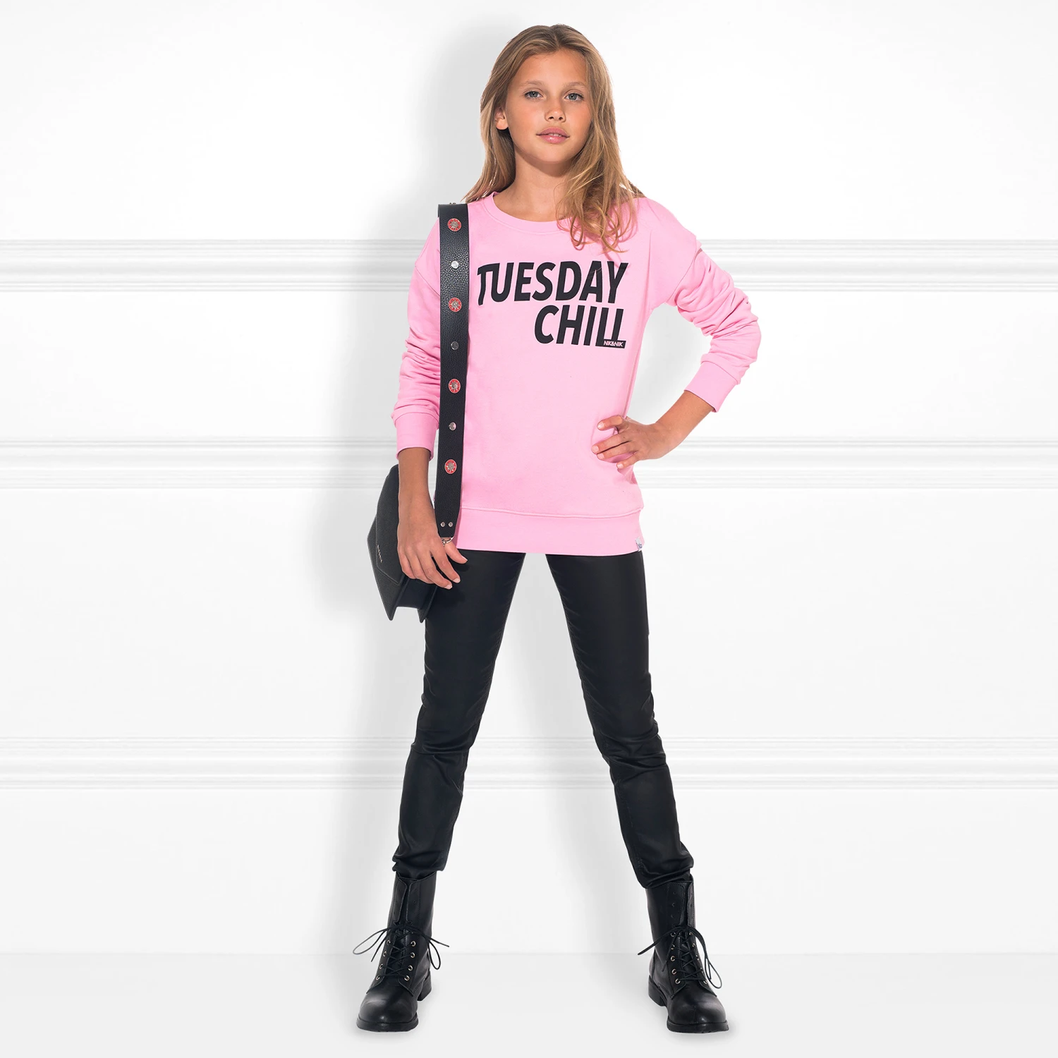 NIK&NIK Black Skinny Fit Coated Jeans 2 NIK&NIK Black Skinny Fit Coated Jeans - Image 2