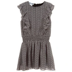 NIK&NIK Black & White Ruffle Dress