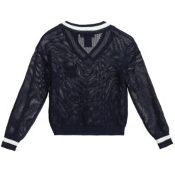 NIK&NIK Blue Logo Knitted Sweater -Deals Whimsy Collection Store nik nik blue logo knitted sweater 335981 0f7d7436d6a4c166582f69d481deba1106f60730