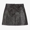 NIK&NIK Girls Black Mock Croc Skirt