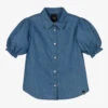 NIK&NIK Girls Blue Chambray Blouse