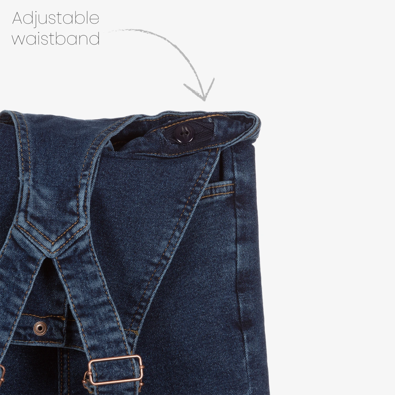 NIK&NIK Girls Blue Denim Dungarees 3 NIK&NIK Girls Blue Denim Dungarees - Image 3