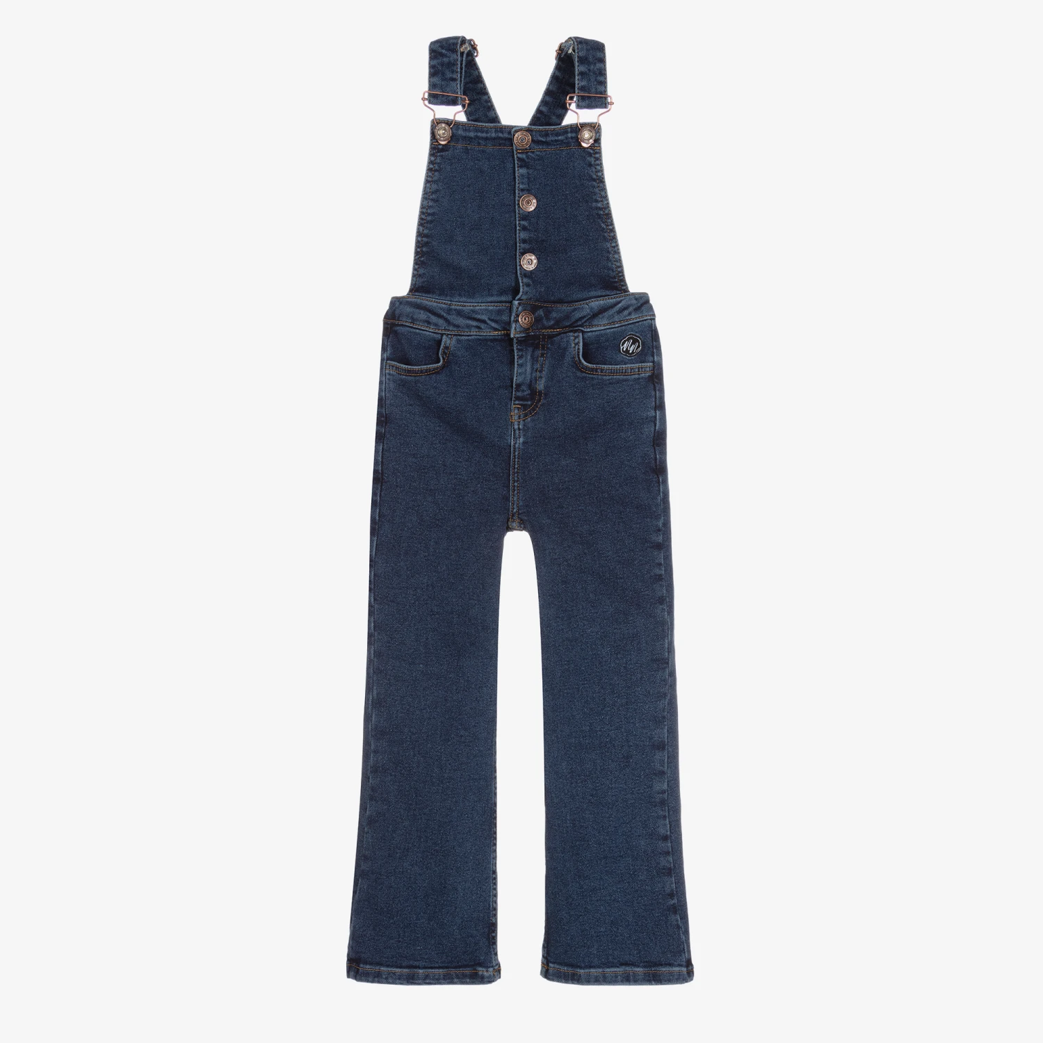 NIK&NIK Girls Blue Denim Dungarees 1 NIK&NIK Girls Blue Denim Dungarees