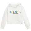 NIK&NIK Girls Ivory Cropped Sweatshirt