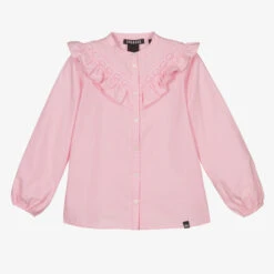 NIK&NIK Girls Pink Cotton Blouse