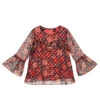 NIK&NIK Red Floral Chiffon Blouse