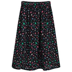 Noé & Zoë Berlin Girls Long Black Cotton Skirt