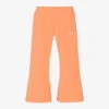 Off-White Girls Orange Cotton Flared Joggers