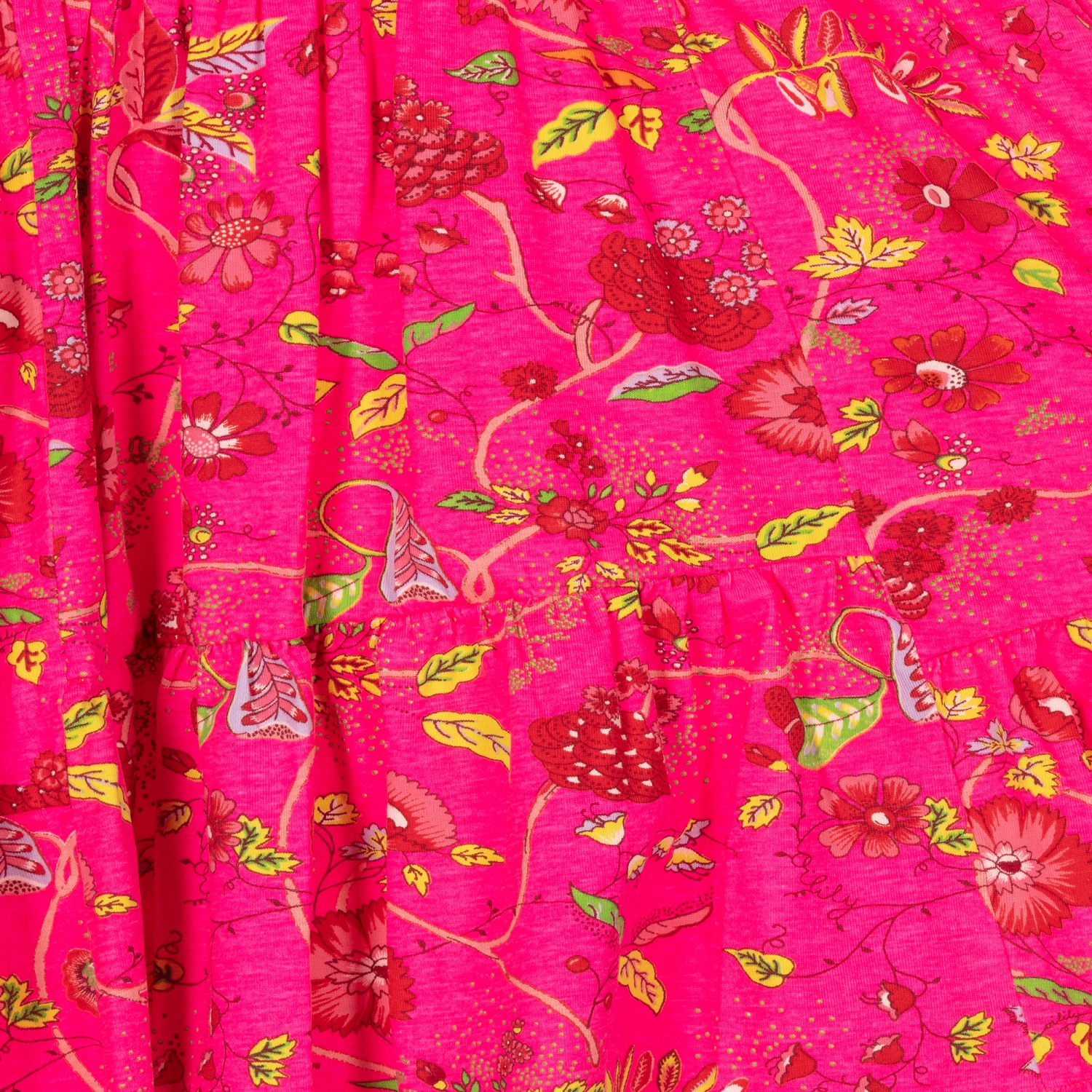 Oilily Girls Neon Pink Floral Dress 4 Oilily Girls Neon Pink Floral Dress - Image 4