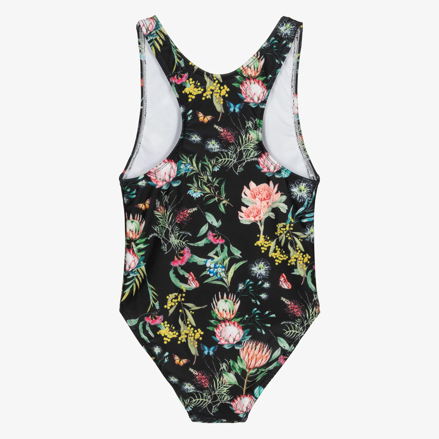 Olga Valentine Girls Black Swimsuit (UPF50+) 2 Olga Valentine Girls Black Swimsuit (UPF50+) - Image 2