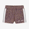 Palm Angels Girls Beige Leopard Print Shorts